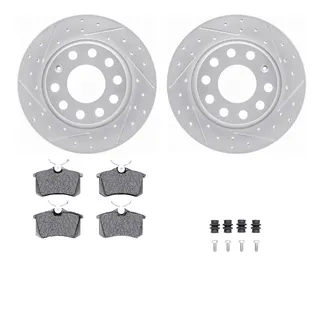 R1 Concepts WBUH1-73038 Brake Rotors - Carbon Coated - D/S W/ Optimum Oe Pads & Hdw